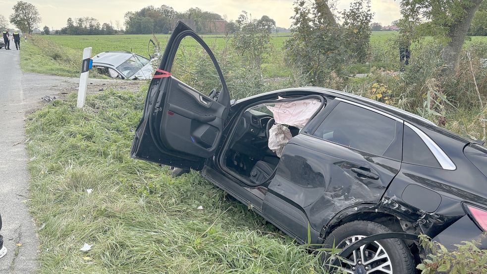 Die Polizei war am Montagnachmittag wegen eines Unfalls in Norden im Einsatz. Foto: Rebecca Kresse