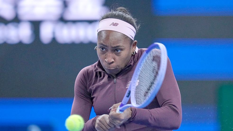 Beim Turnier in Peking gab es eine Kontroverse um Coco Gauff.  Foto: Achmad Ibrahim/AP/dpa