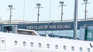 Der Flughafen in Bremen ist an fünf große internationale Drehkreuze angeschlossen. Foto: Flughafen Bremen