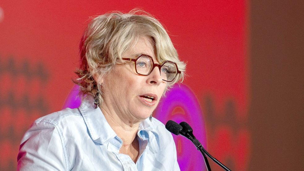 Sprach bei der Eröffnungs-Pressekonferenz: US-Historikerin Jill Lepore. Foto: Andreas Arnold/dpa
