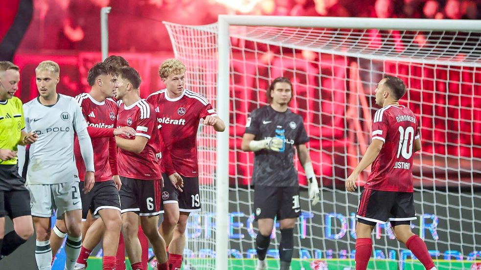 Nürnberg legte eine starke Aufholjagd hin. Foto: Daniel Karmann/dpa
