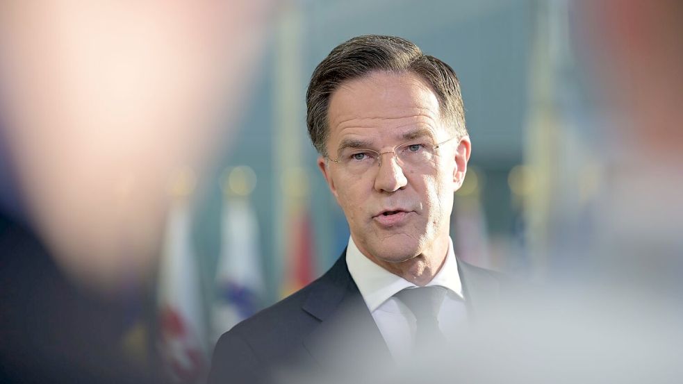 „Wo immer wir Anpassungen vornehmen müssen, werden wir dies tun“, sagte Nato-Generalsekretär Mark Rutte zu einem Ausbau der nuklearen Abschreckung. (Archibvild) Foto: Malin Wunderlich/dpa
