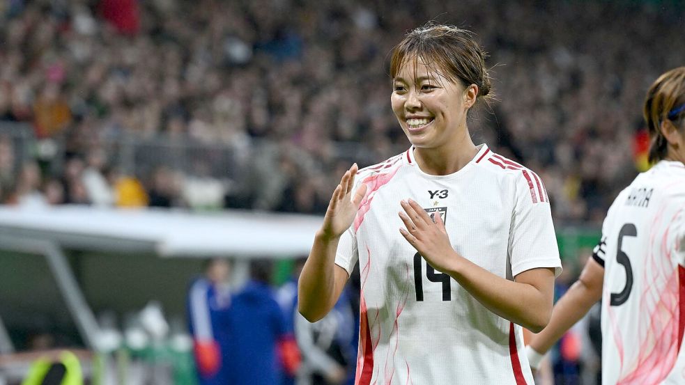 Erzielte Japans Führung: Momoko Tanikawa vom FC Bayern München. Foto: Carmen Jaspersen/dpa