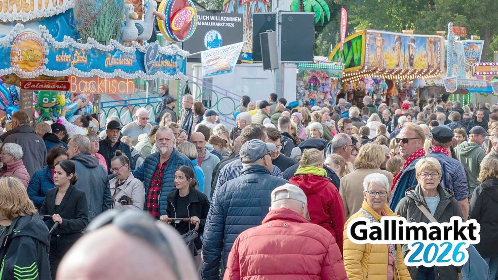 Der Gallimarkt wurde am Mittwoch eröffnet. Foto: Klaus Ortgies