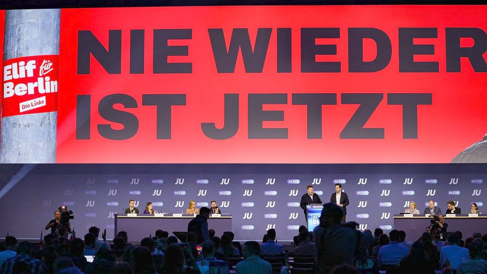 Die Junge Union reagiert auf den Abschluss der Sondierungsgespräche in Berlin. Foto: Christoph Reichwein/dpa