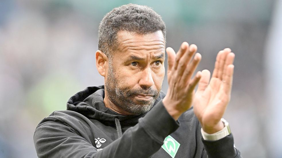 Werder-Trainer Daniel Thioune. Foto: Carmen Jaspersen/dpa