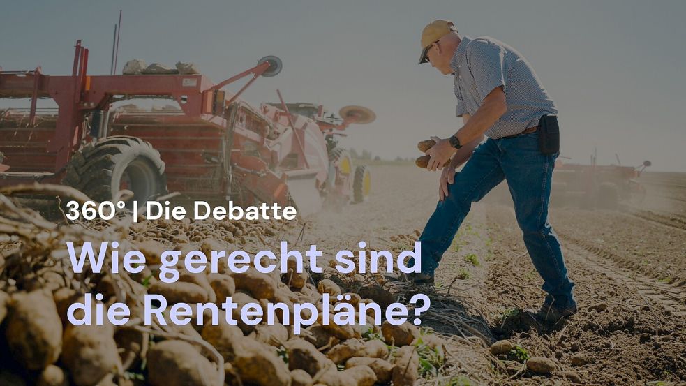 Rente nach 45 Beitragsjahren: Das sind die Positionen der Leser und von Redakteurin Rena Lehmann. Foto: IMAGO / Cavan Images und Eva Kowalski