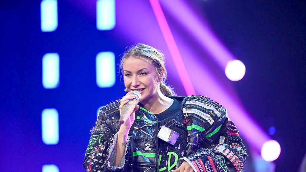 Schlagersängerin Anna-Carina Woitschack belegte den zweiten Platz. Foto: -/Joyn/Willi Weber/dpa