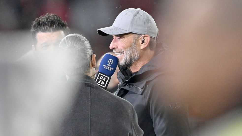 Nach Aussagen über Harry Kane und Joshua Kimmich in einem TV-Interview gerät Jürgen Klopp unter Druck. Foto: dpa/Sven Hoppe