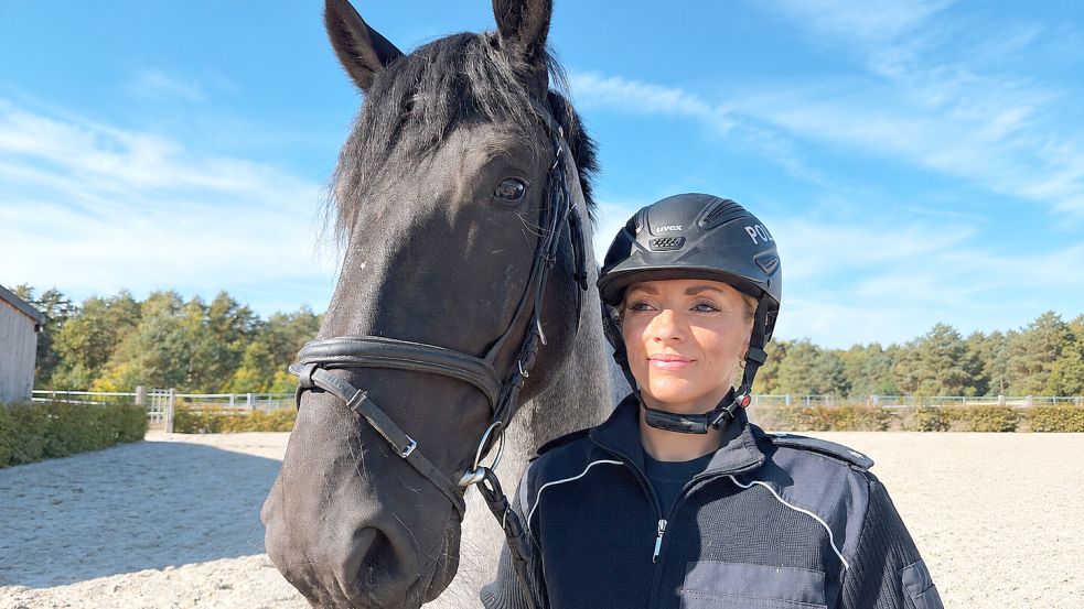 Für Jessica Ritter sind Pferde bei der Polizei noch immer zeitgemäß. Foto: Carlotta Vorbrüggen