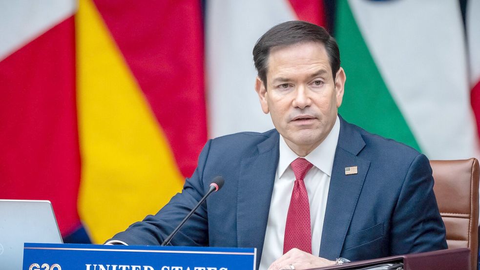 US-Außenminister Marco Rubio eröffnet das Treffen in Atlanta. Foto: Michael Kappeler/dpa