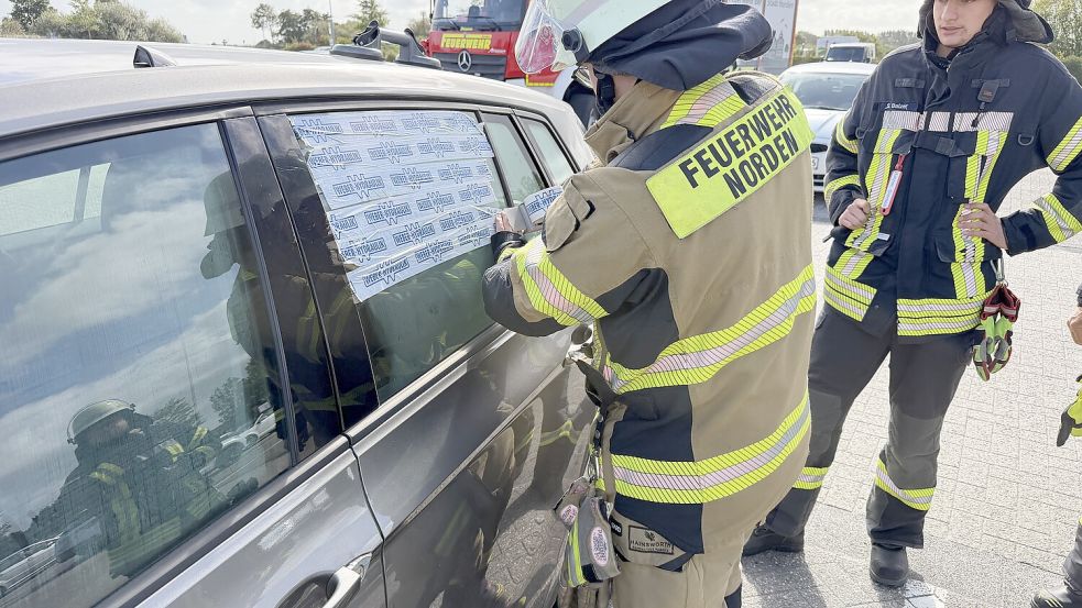 Emergency call in Norddeich: Senior citizen freed from locked car