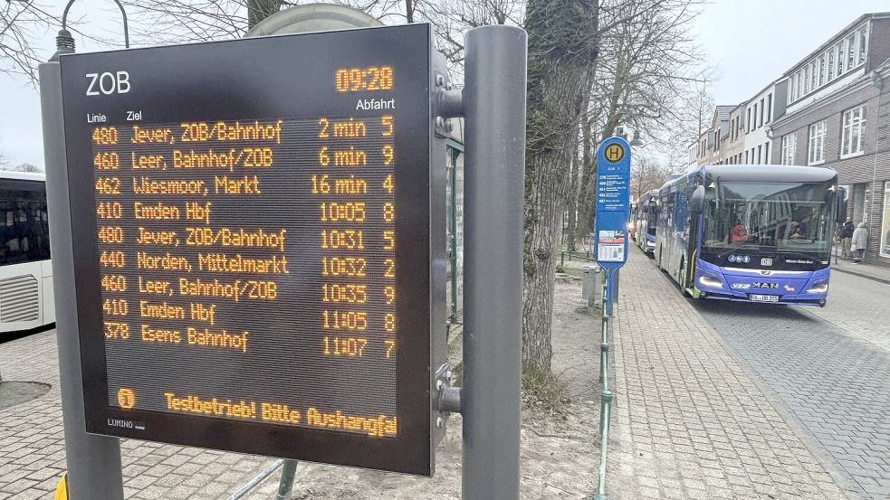 Bus service in East Frisia: Aurich central bus station closed for two ...