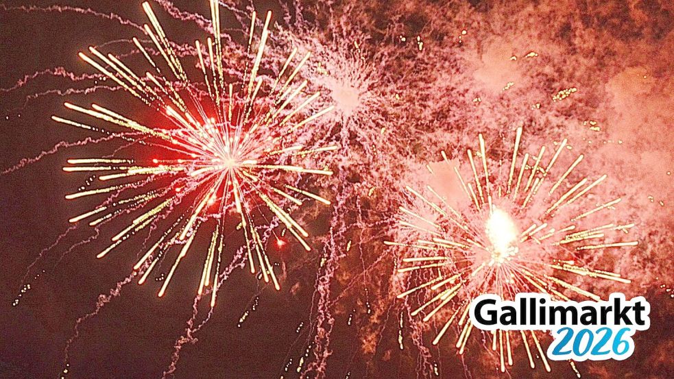 Volksfest in Leer: Feuerwerk auf dem Gallimarkt - hier sind die Bilder