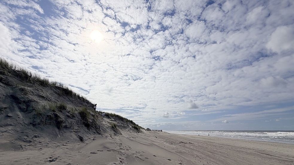 Damage after storm: White Dune on Norderney severely hit by storm surge