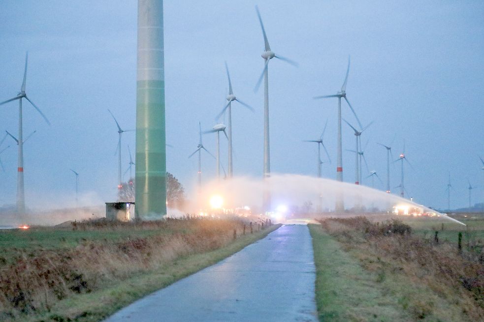EnerconWindrad in Brand geraten Ostfriesische Nachrichten